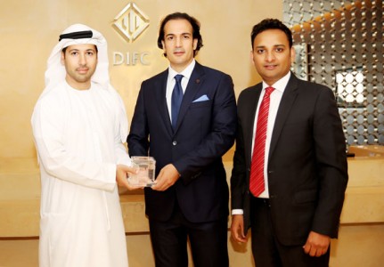 Arif Amiri, CEO, DIFC with Nidal Kamouni, CEO and Sajid Barkat, Director of Administration, PCCI Group